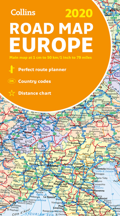 2020 Collins Map of Europe