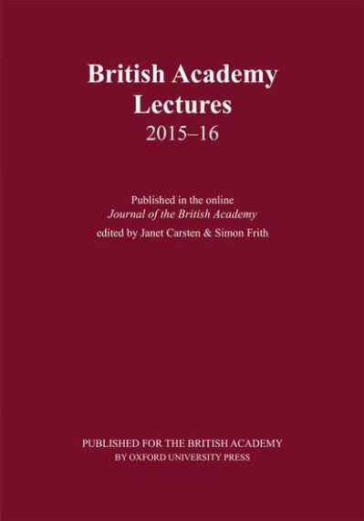 British Academy Lectures, 2015-16