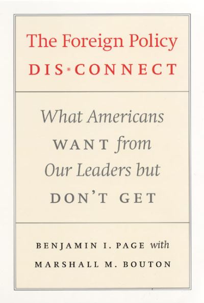 The Foreign Policy Disconnect