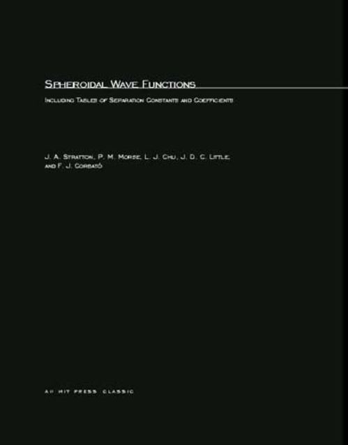 Spheroidal Wave Functions