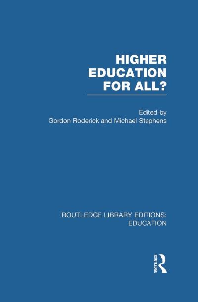 Higher Education for All?