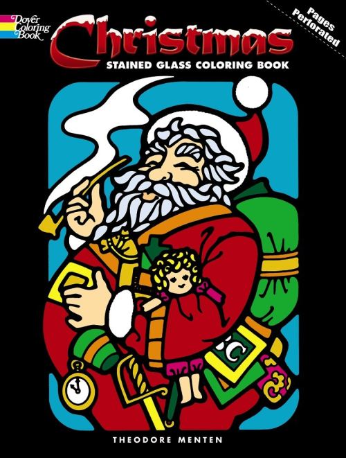 Christmas Stained Glass Coloring Book