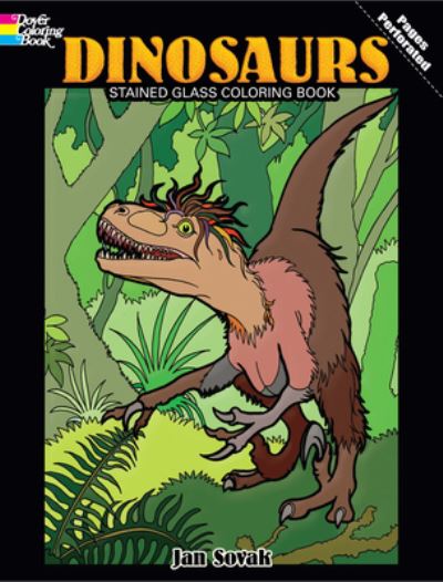 Dinosaurs Stained Glass Coloring Book