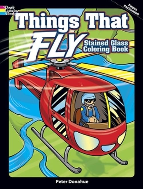 Things That Fly Stained Glass Coloring Book