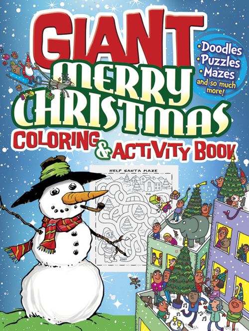 GIANT Merry Christmas Coloring & Activity Book