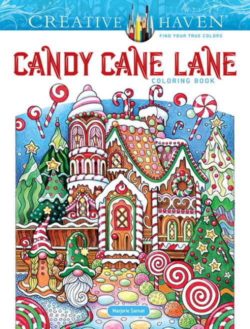 Creative Haven Candy Cane Lane Coloring Book