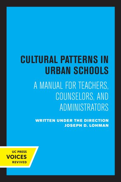 Cultural Patterns in Urban Schools