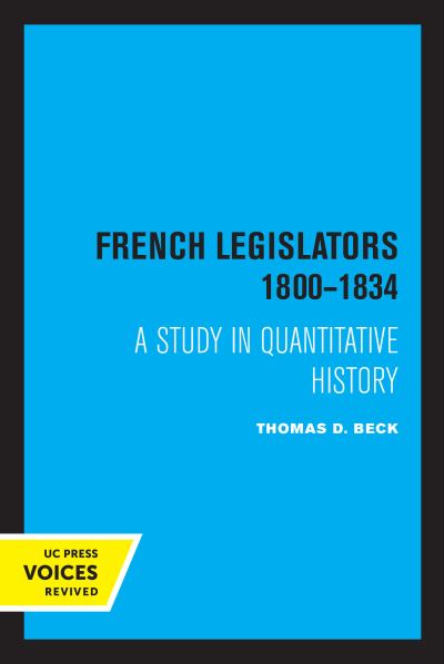 French Legislators 1800-1834