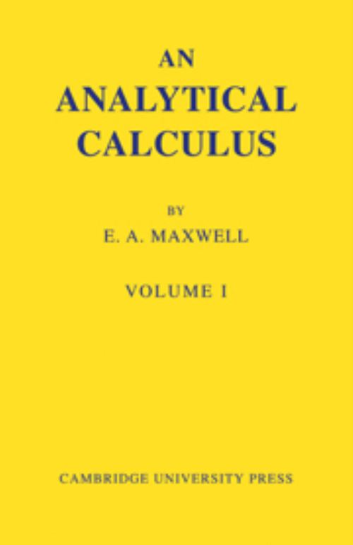 An Analytical Calculus: Volume 1