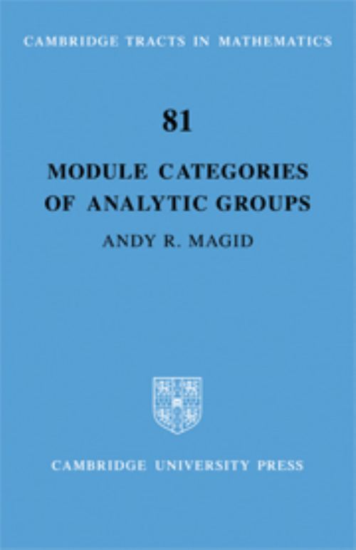Module Categories of Analytic Groups
