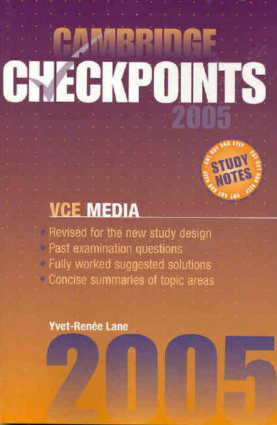 Cambridge Checkpoints VCE Media 2005