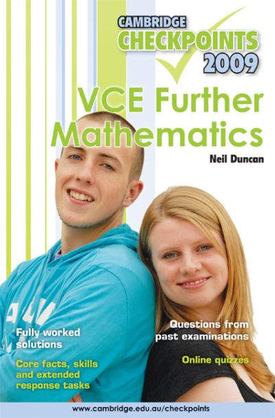 Cambridge Checkpoints VCE Further Mathematics 2009