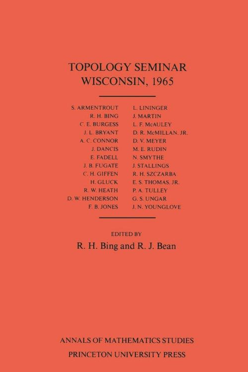 Topology Seminar Wisconsin, 1965
