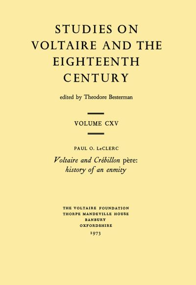 Voltaire and Crébillon Père