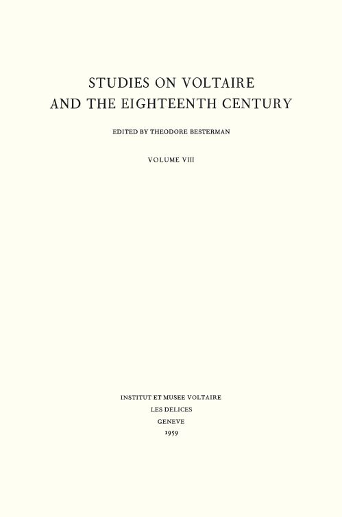 Miscellany/Mélanges