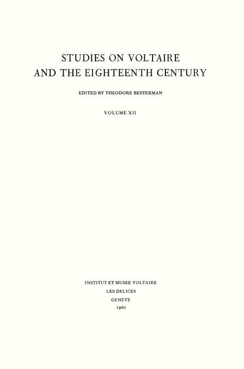 Miscellany/Mélanges