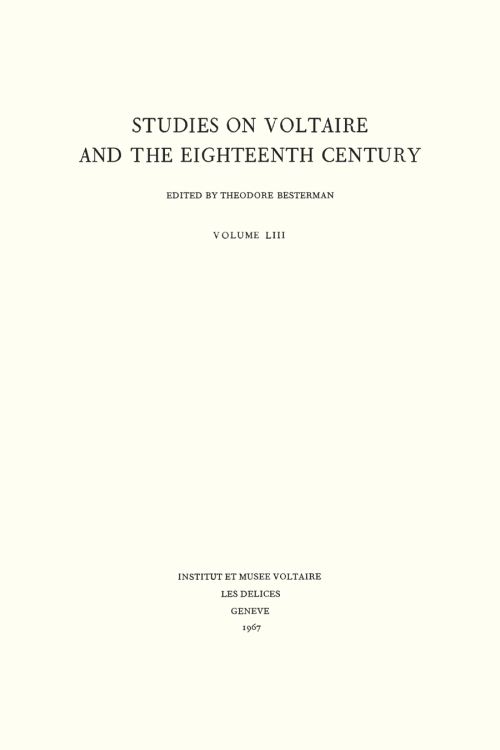 Miscellany/Mélanges
