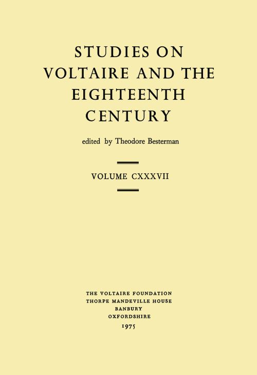 Miscellany/Mélanges