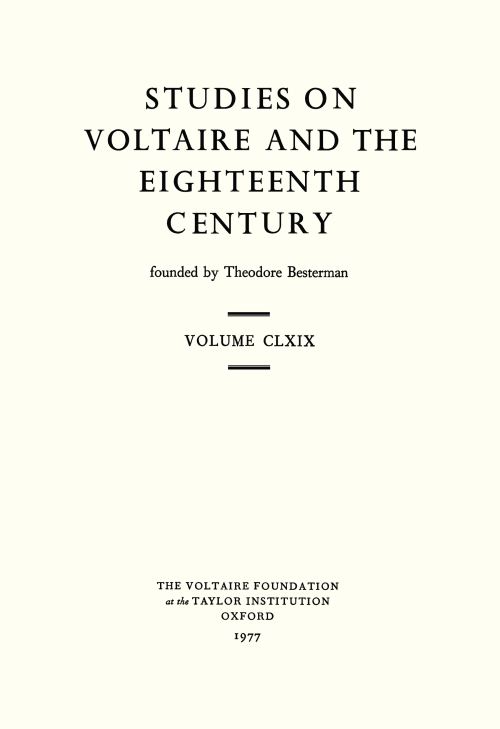 Miscellany/Mélanges
