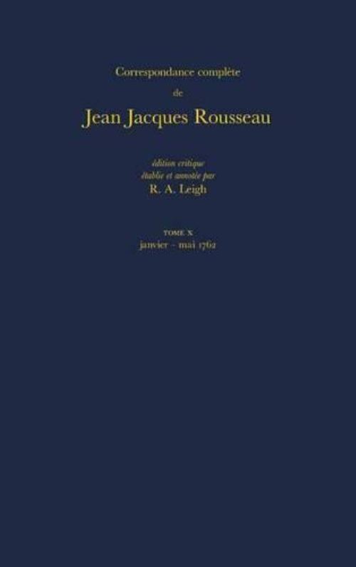 Correspondance Complète De Rousseau 10