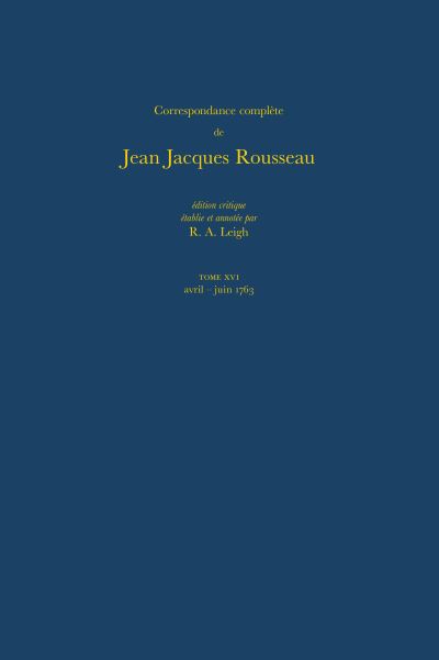 Correspondance Complète De Rousseau 16