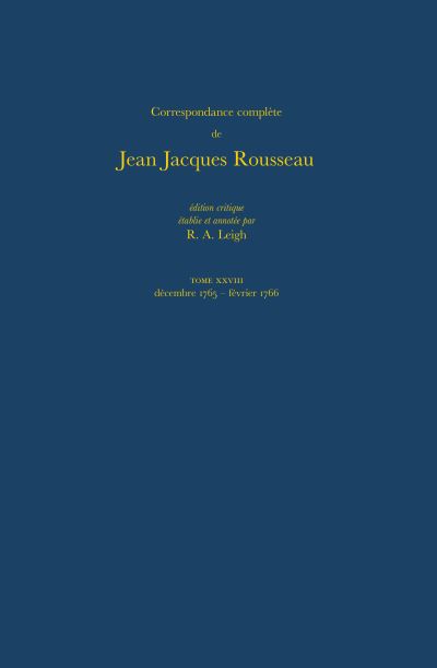 Correspondance Complète De Rousseau 28