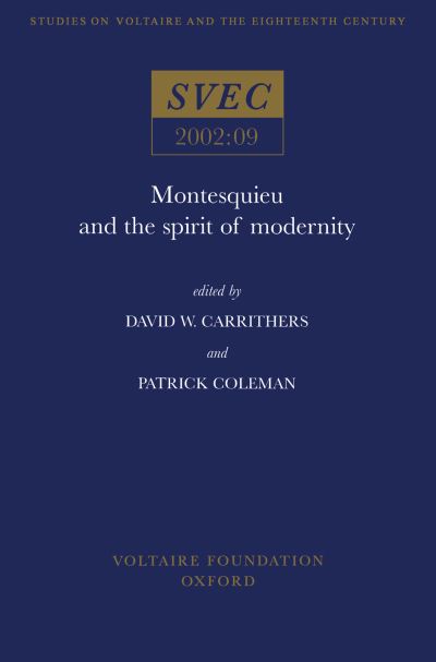 Montesquieu and the Spirit of Modernity