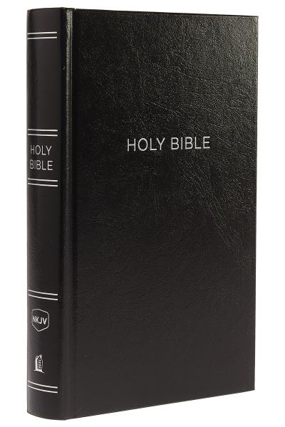 NKJV Holy Bible, Personal Size Giant Print Reference Bible, Black, Hardcover, 43,000 Cross References, Red Letter, Comfort Print