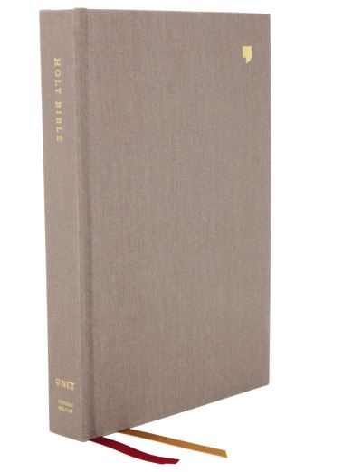 NET Bible, Thinline, Cloth Over Board, Gray, Comfort Print