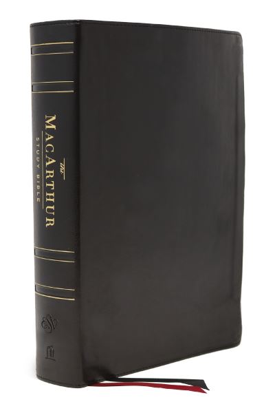 ESV, MacArthur Study Bible, 2nd Edition, Genuine Leather, Black, Thumb Indexed