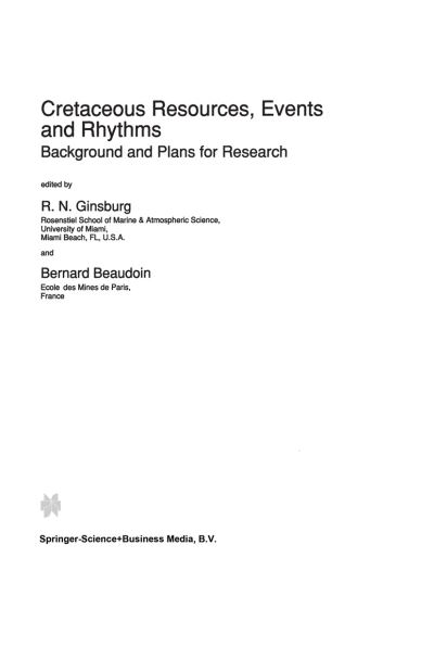 Cretaceous Resources, Events, and Rhythms