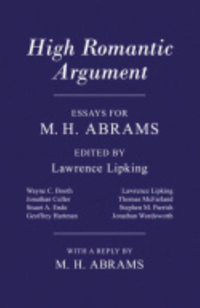 High Romantic Argument