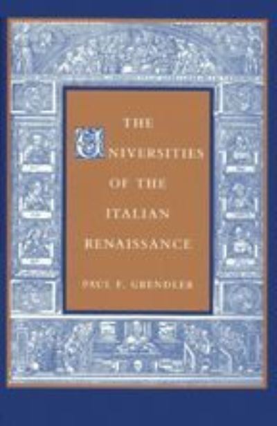 The Universities of the Italian Renaissance