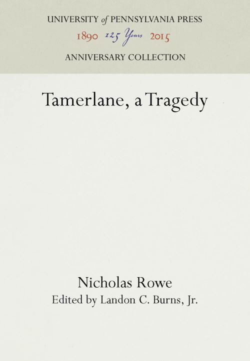 Tamerlane, a Tragedy