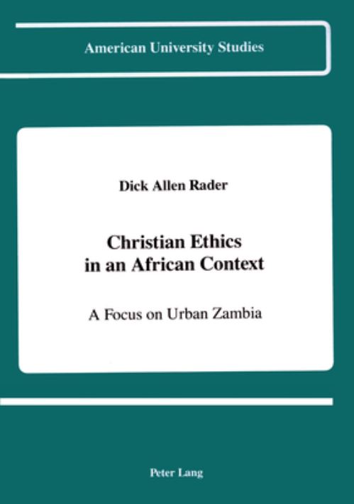 Christian Ethics in an African Context