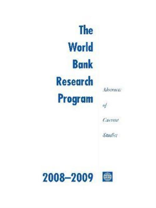 The World Bank Research Program 2008-2009
