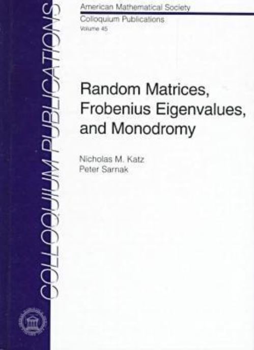 Random Matrices, Frobenius Eigenvalues, and Monodromy