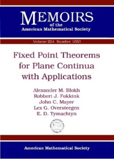 Fixed Point Theorems for Plane Continua With Applications