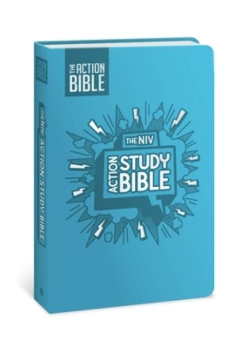 NIV Action Study Bible, Leathersoft, Aqua, Full Color