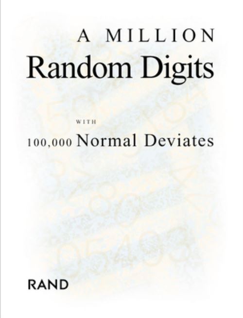 A Million Random Digits With 100,000 Normal Deviates