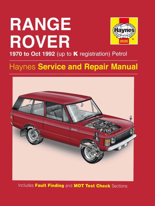 Range Rover V8 Petrol Owners Workshop Manual