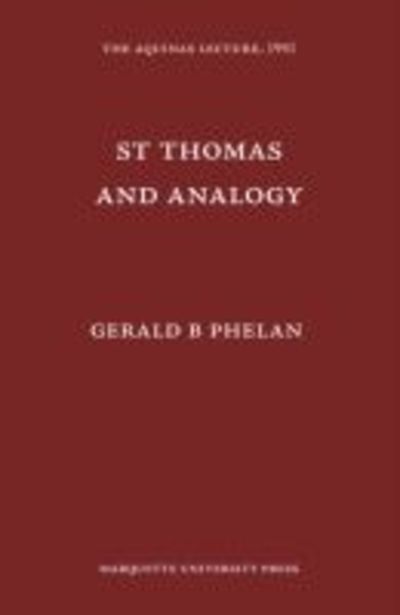 St. Thomas and Analogy