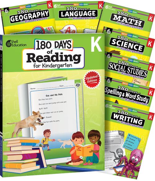 180 Days® Bundle Grade K: 8-Book Set