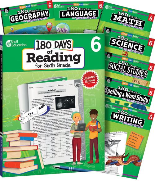 180 Days® Bundle Grade 6: 8-Book Set