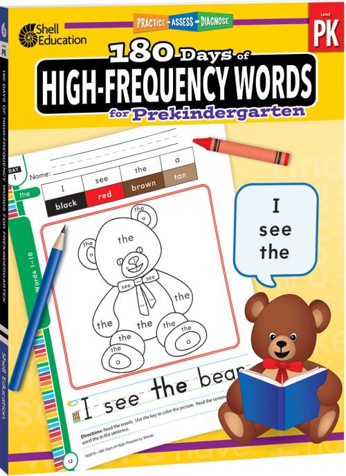 180 Days®: High-Frequency Words for Prekindergarten