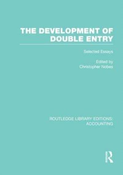 The Development of Double Entry