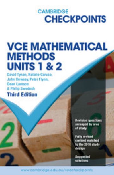 Cambridge Checkpoints VCE Mathematical Methods Units 1&2