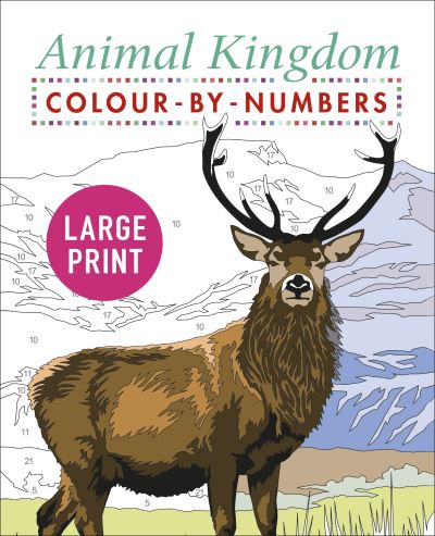 Large Print Animal Kingdom Colour-by-Numbers