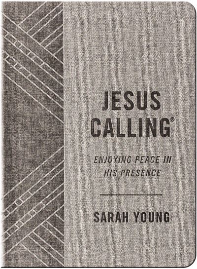 Jesus Calling, Textured Gray Leathersoft, With Full Scriptures