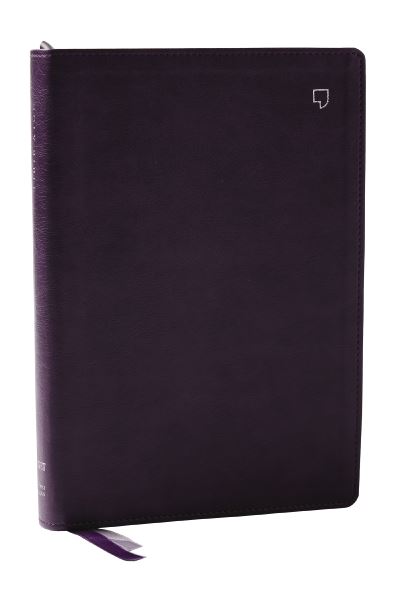 NET Bible, Large Print Thinline With Cross References, Purple Leathersoft, Comfort Print